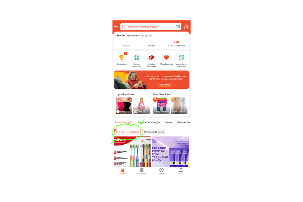 Como se inscrever no programa de criadores e afiliados da Shopee