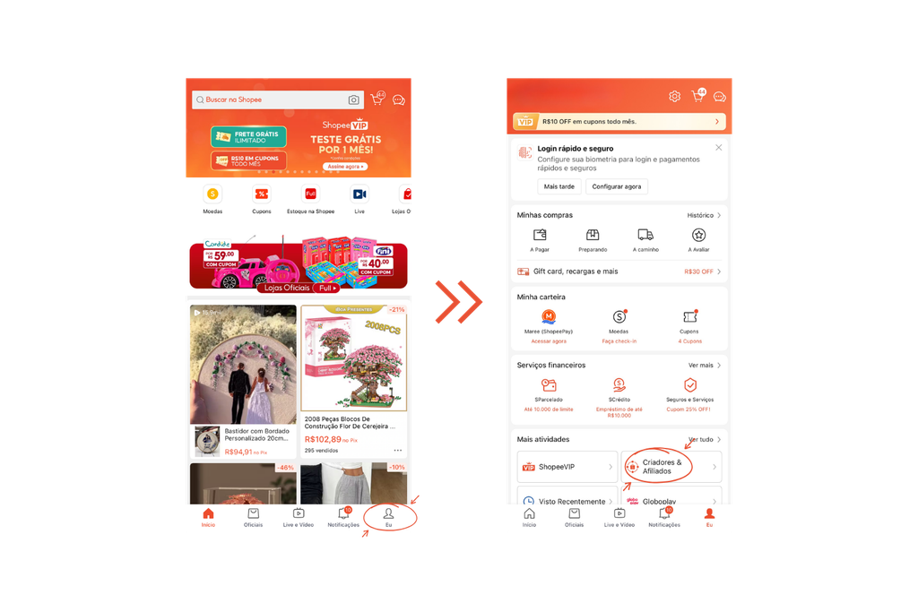 Como se inscrever no programa da Shopee